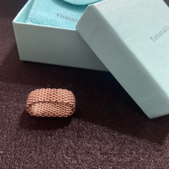 Tiffany & Co Silver Woven Ring - Picture 2 of 7
